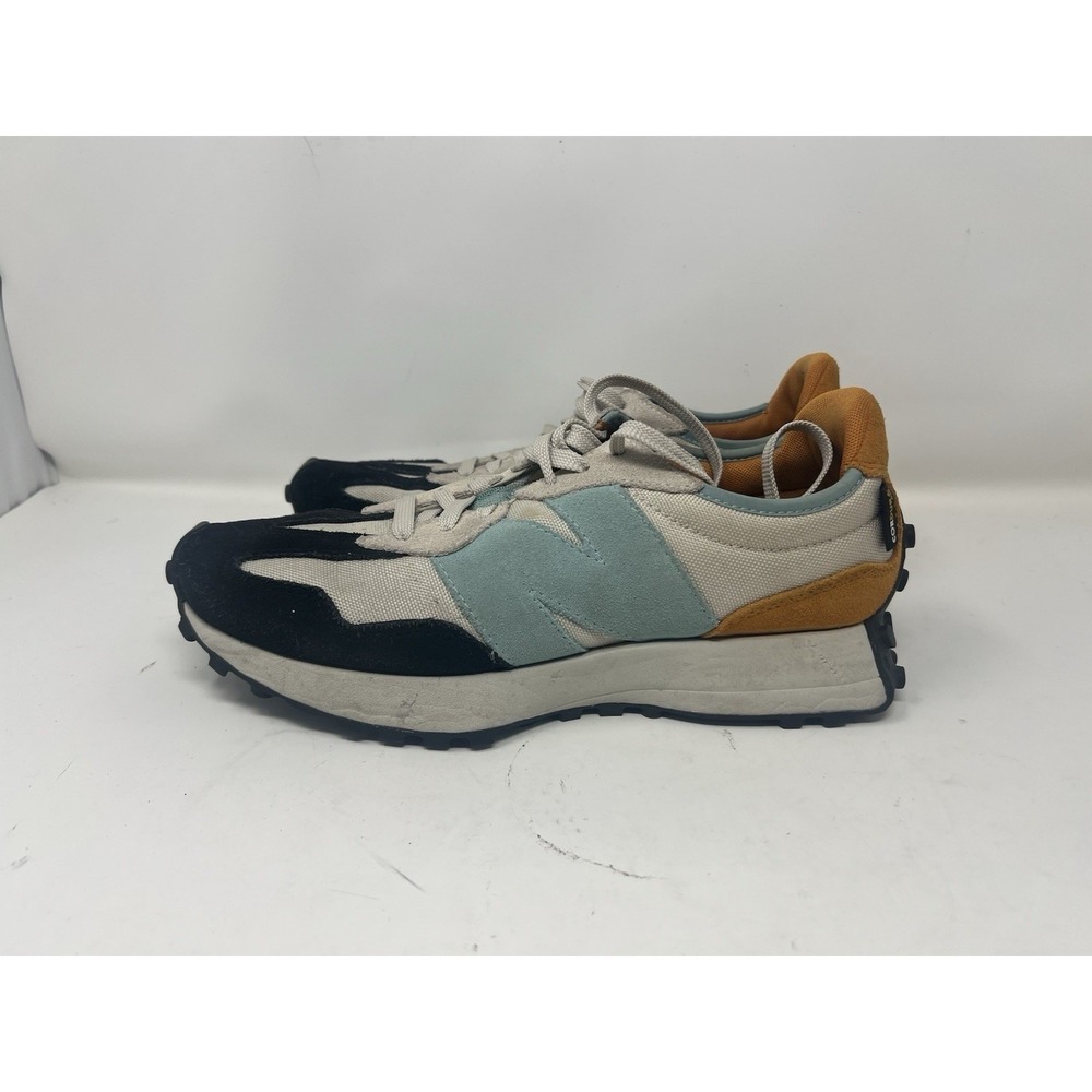 New Balance 327 Cordura Mens Size 9.5 D Moonbeam Orange Grey Sky Blue MS327WN1
